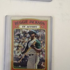 1972 Topps #436 Reggie Jackson Hank Aaron Hof