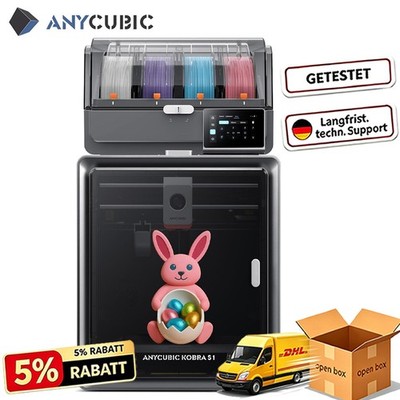Open Box ANYCUBIC Kobra S1 3D-Drucker mit ACE 2 PRO S1 Combo 320° Hotend 600mm/s