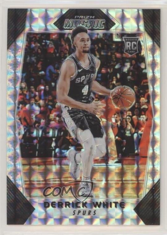 2017-18 Panini Prizm Mosaic Derrick White #55 Rookie RC 3z6