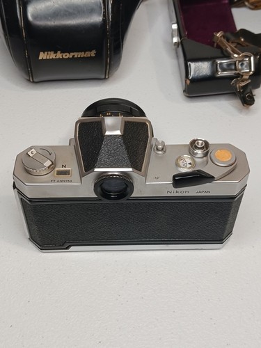 Nikon Nikkormat FTn 35mm SLR film camera with 50mm F2 Nikkor H·C lens w/case - Picture 3 of 10