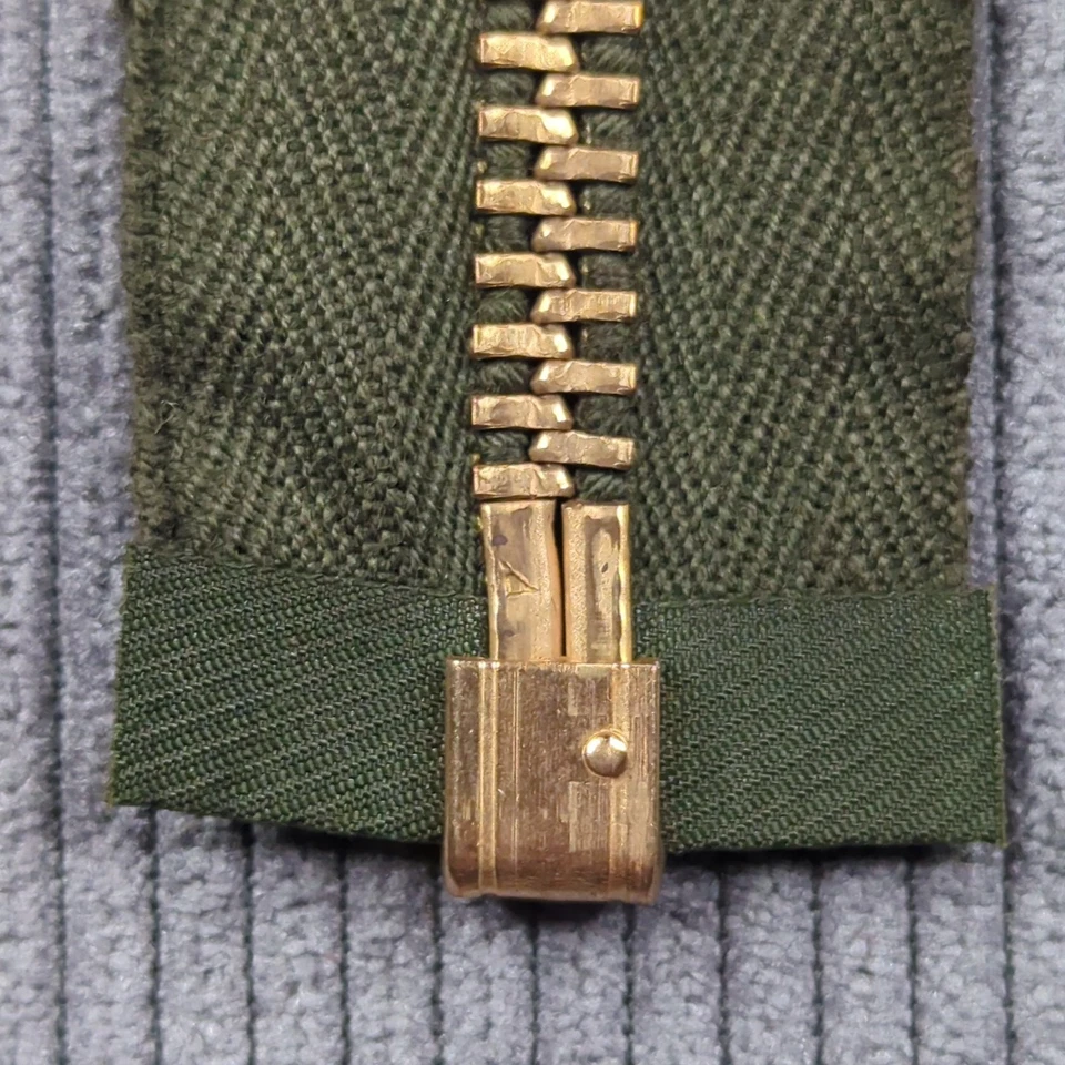 Vtg 50s Talon Separating Zipper Green 21" NOS Deadstock - Image 4 of 4