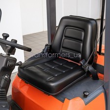 Universal Forklift Seat Fold Down Tractor Seat Adjustable Back  Safebelt