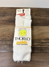 Thorlo Padds Walking Imperfect White Men's Socks Size 10-13 Large