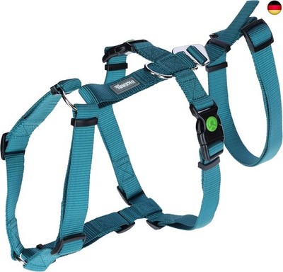 Kerbl 80043 Panikgeschirr Miami, Ausbruchsicher, Petrol, 48-70cm