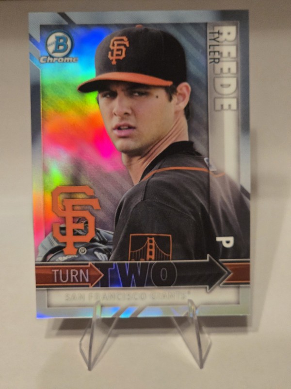 2016 Bowman ☆ Tyler Beede / Phil Bickford Chrome Turn Two #TT-BB SF Giants