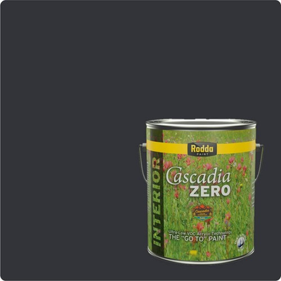 #ad #ad Rodda Paint CASCADIA ZERO Interior Flat Low Paint amp; Primer in 1 Gallon Midnight $71.00
