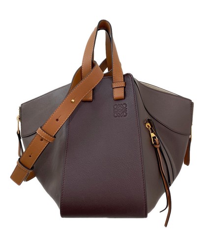 Loewe Shoulder Bag Hammock Bag Classic Calf Leather Small Color Brown Women 99