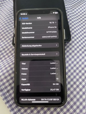 Apple iPhone XS 64 GB Space Grau