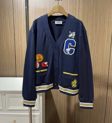 COACH×PEANUTS ★ スヌーピー カーディガン ネイビー NWT Coach X Peanuts SNOOPY Hoodie in NAVY DARK BLUE cardigan