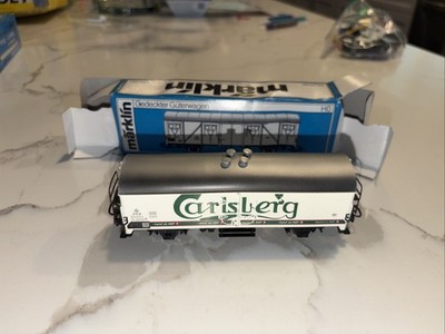 HO Marklin 4636 Carlsberg Reefer w/ Box Used