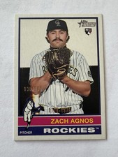 2025 Topps Heritage High Number RC Zach Agnos Paralell 1776-1976 (038/200 made)