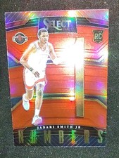 2022-23 Panini Select Jabari Smith Jr. Rookie Card #20 Numbers Red Prizm
