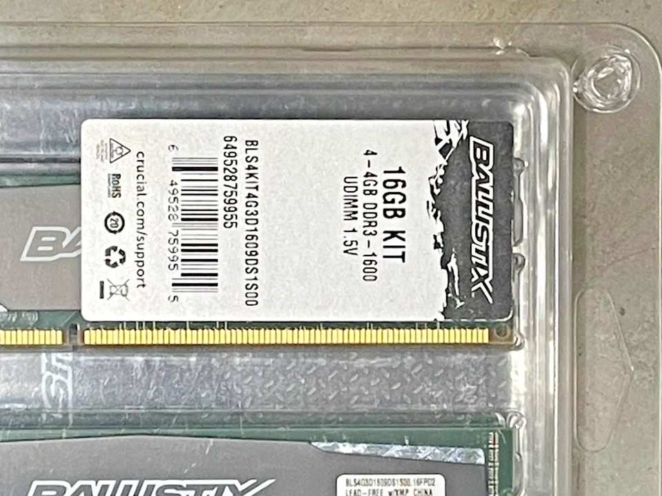 Crucial Ballistix Sport 16GB (4GBx4) DDR3-1600 w/ XMP Gaming Desktop RAM - Image 2 of 3