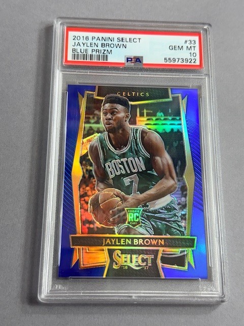 Jaylen Brown Rookie RC 2016 Select Prizm PSA 10 BLUE /299 Celtics #33 GEM MINT