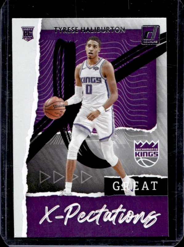2020-21 Panini Donruss Tyrese Haliburton Great X Pectations Rookie RC #12 Kings