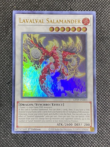 YuGiOh! - Lavalval Salamander GFTP-EN003 Ultra Rare 1st Edition Near Mint