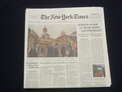 2020 NOV 16 NEW YORK TIMES - TENSIONS ON RISE AS TRUMP DENIES ELECTION RESULTS