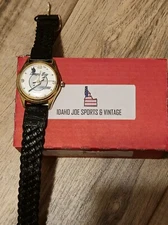 Vintage 1992 Tampa Bay Lightning Sun Time Watch Leather Strap NHL 🔥