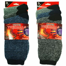 3-12 Pairs Winter Men Heavy Duty Thermal Heated Warm Outdoor Socks Boots 10-13