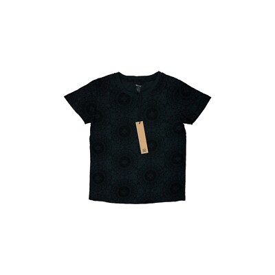 Neu mit Etikett Ksubi spiralförmiges Design-Top schwarz Damen XS