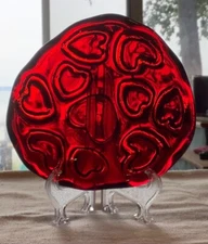 Fire and Light Puka bowl rare red color made only for short time.