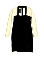 Narciso Rodriguez Pencil Bodycon Midi Dress Wool Silk SZ 48 IT NWT $1,995