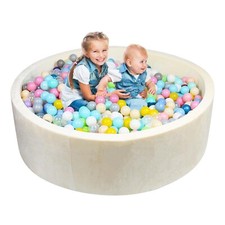 Foam Ball Pit for Toddlers - CALEPTONG 47.2"x 13.8" Extra Large Round Baby Ba...