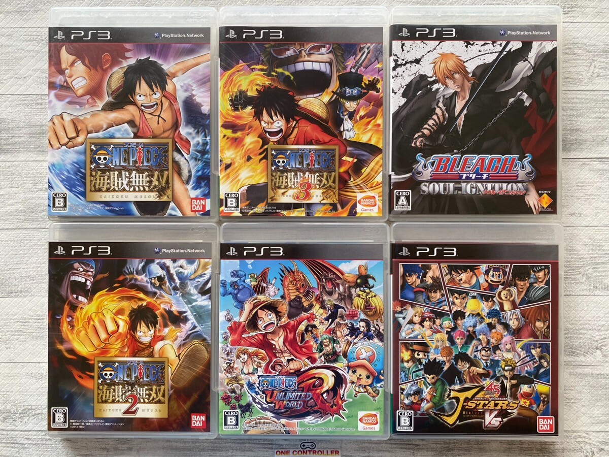 SONY PS3 One Piece Kaizoku Musou & Unlimited World & Bleach & J