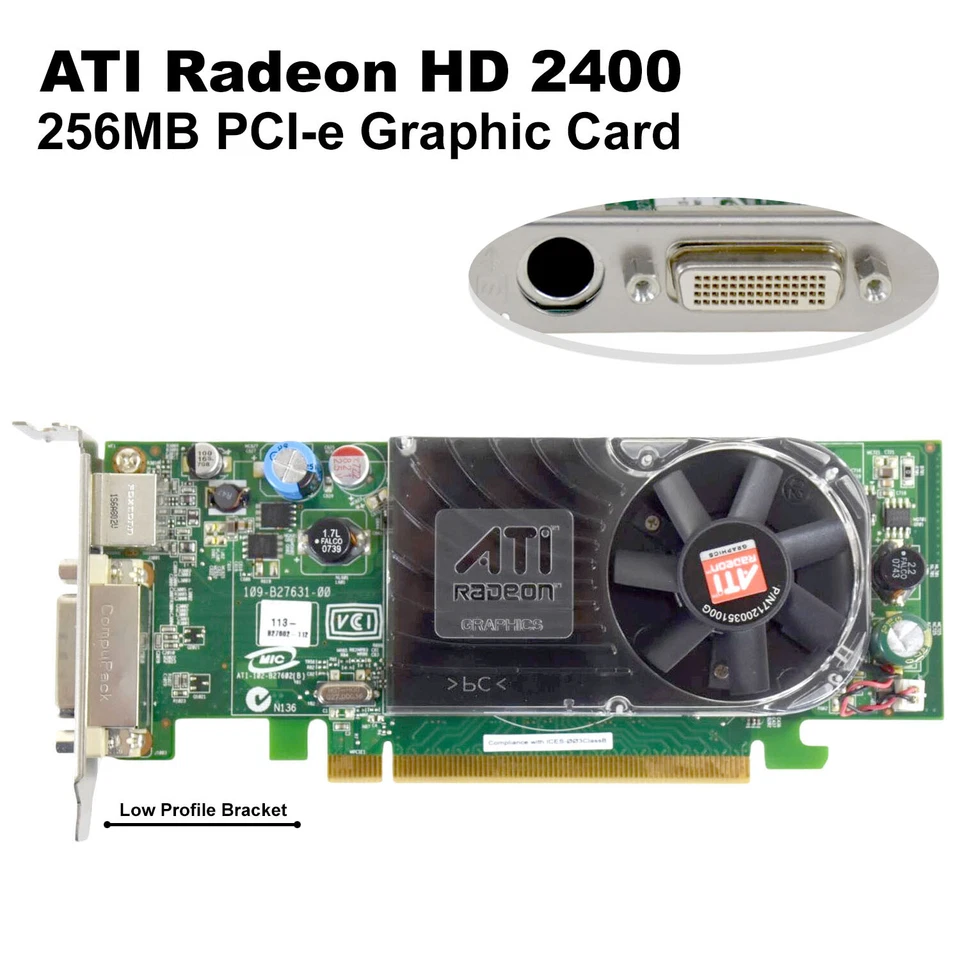 New Dell ATI Radeon HD 2400 XT 256MB PCI-e Card XX355 DMS-59 - Image 2 of 4