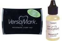 Tsukineko Versamark Ink Pad Watermark Ink Pad + Refill Tsukineko Versamark Ink Pad Watermark Ink Pad + Refill