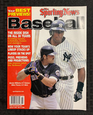 2000 THE SPORTING NEWS Baseball Magazine #3 FN 6.0 Mike Piazza & Bernie Williams