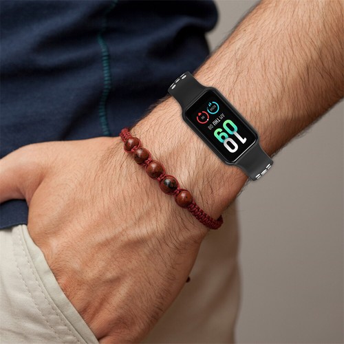 For Amazfit Band 7 Rubber Strap Sport Two-tone Round Hole Strap Sports Wristband - Picture 8 of 19