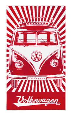 BRISA VW Collection - Volkswagen T1 Bulli Bus Strand-Bade-Tuch Front
