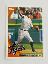 2010 TOPPS BRANDON INGE #68 3B DETROIT TIGERS BASEBALL CARD