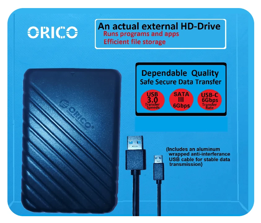 Disco duro externo de 1 TB USB 3.0 para MacBook Mac Laptop PC Windows Plug n Play Foto 2 de 4