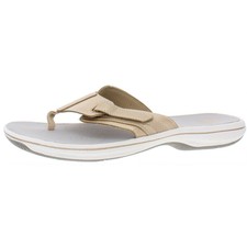 clarks womens brinkley jazz comfort flip flops