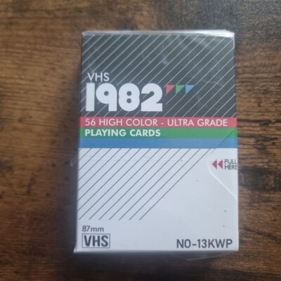 VHS 1982 V1 Standard Ed Playing Cards New Sealed Kings Wild Project Shorts Deck