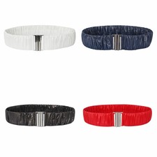 Women Elastic Belt Waistband Corset Pleated Crinkle for Puffer Coat Jacket