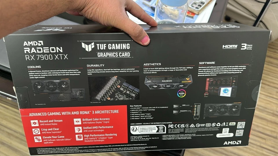 ASUS AMD/ATI TUF Gaming Radeon RX 7900 XTX OC Edition 24 GB GDDR6 Graphics Card - Image 2 of 2