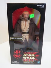 STAR WARS EPISODE 1 ACTION COLLECTION - QUI-GON JINN 12" ACTIONFIGUR SEALED