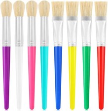 Paint Brushes for Kids 8 Pcs Toddler Chubby Paint Brushes Bulk Set for Craft ...