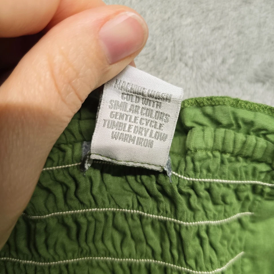 Vestido vintage dELiA*s para mujer junior talla 3/4 verde con ojales florales ajustados Foto 4 de 4