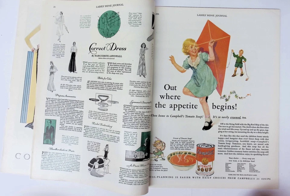 Ladies Home Journal July 1931 , Fashion , Vintage Ads - Image 4 of 4