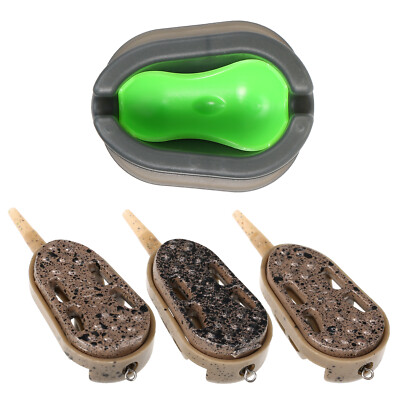 Lead Fishing Feeder Mould With 3pcs Fishing Feeder Tool Carp Fishing Tackle