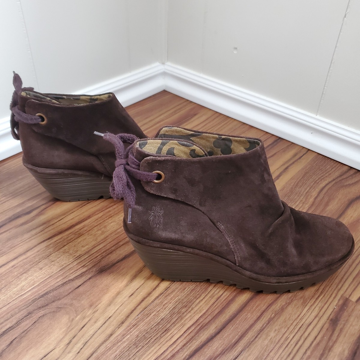 London fly suede boots Ankle boots FLY London Brown size 40 EU in Suede - 41070486 main image 3