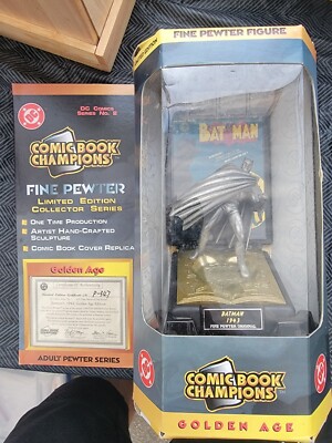 BRAND NEW Comic Book Champions Batman Pewter Figure P-347 Golden