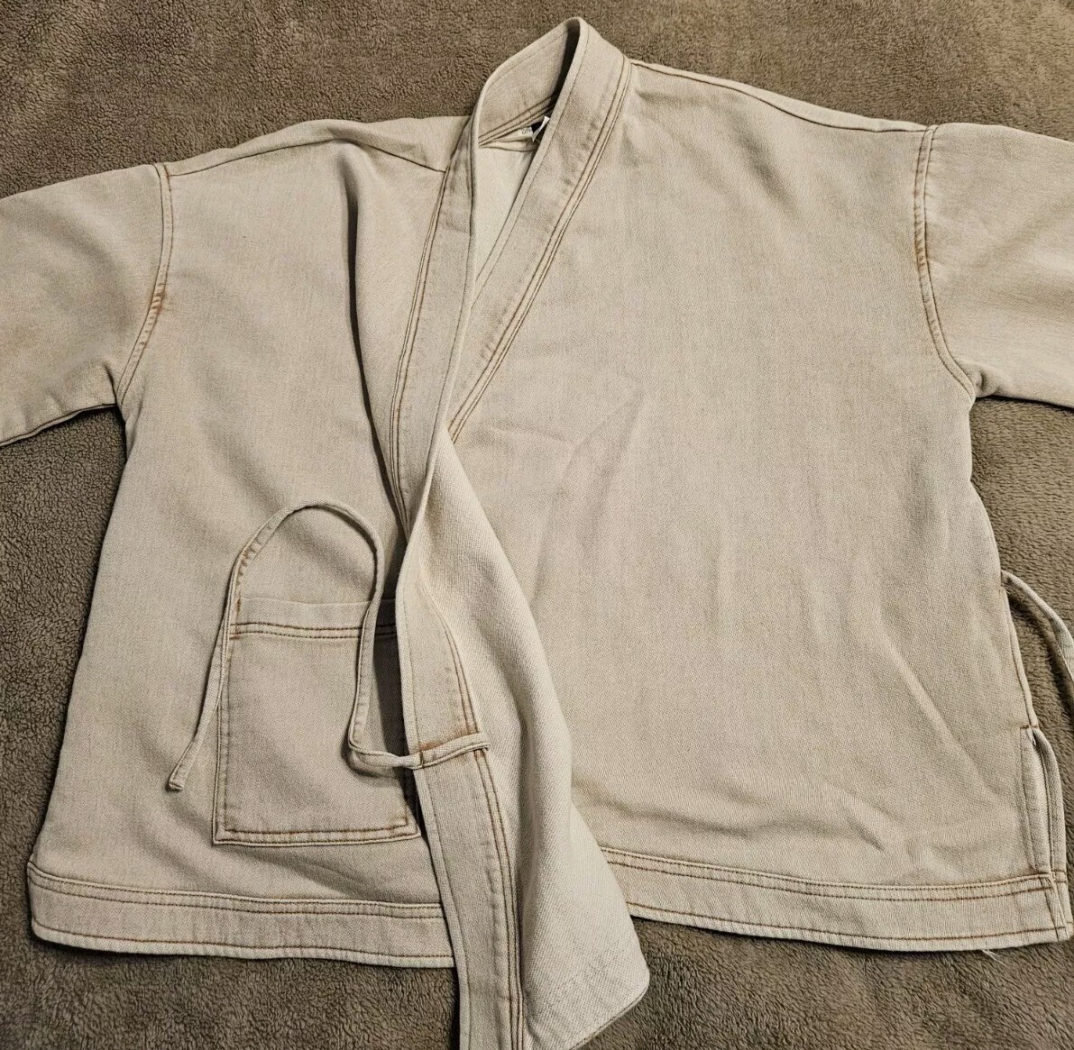 Universal Thread Jacket Japanese Style Kimono Tan… - image 5