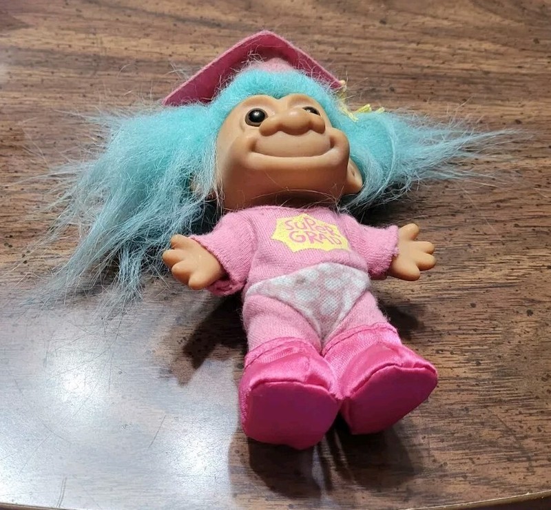 Vintage 1980's Russ Super Grad Troll Doll