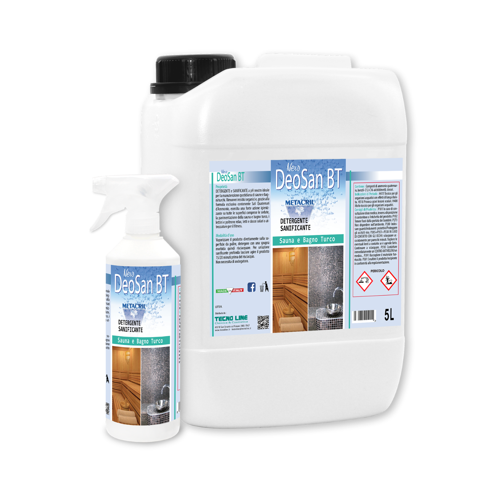 NewDeoSan BT Lt 5 detergente SANIFICANTE SAUNA - BAGNO TURCO