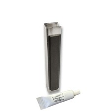 Brushed Nickle U-channel Magnet for 3/16,1/4, 5/16" Glass Frameless Shower Door